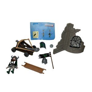 Playmobil 5861 2009 Geobra Medieval Catapult Knights Ruin Castle Wall Figure